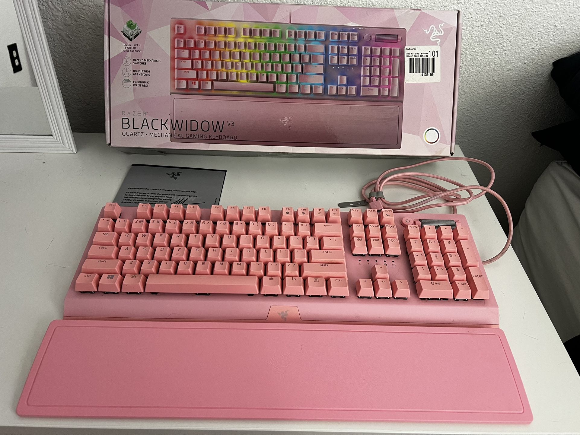 Razor Black Widow V3 Pink/Quartz