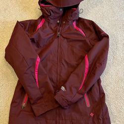 Columbia Bugaboo Triclimate Interchange 3 In 1 Jacket, Womens M