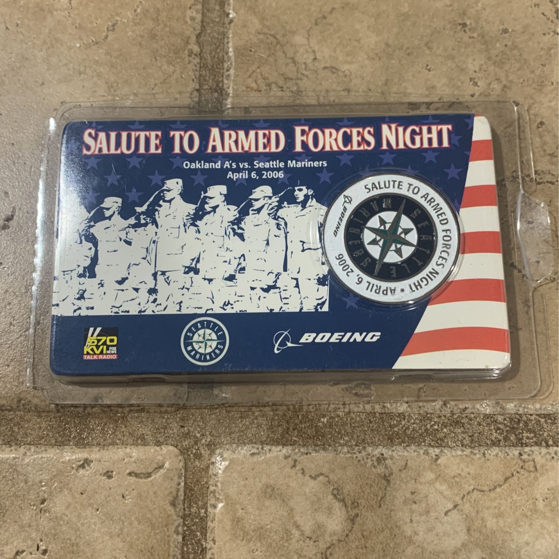 Salute To Armed Forces Night Oakland Vs. Mariners April 6, 2006