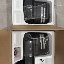 Chevy Silverado 1500 Power Heated Tow Mirrors+LED Signal Pair fits 2019-2025 NEW