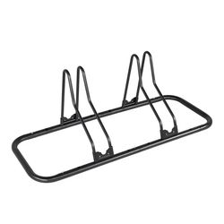 2 Bicycles Floor Parking Rack Stand MTB Road Bike Indoor Garage Storage