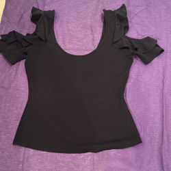 Blusa Negra Talla M en 2$