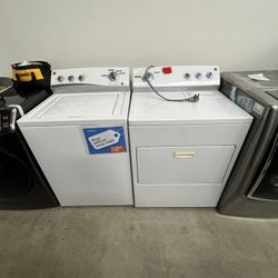 KENMORE TOP LOAD WASHER WITH AGITATOR AND 220 ELECTRIC DRYER 