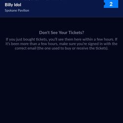Two Tickets To Billy Idol On 8/28 For Cheap 