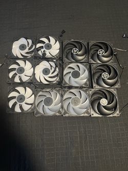 3 different types of PC fans 120mm