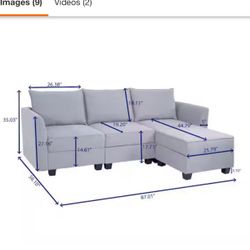 Storage Linen Couch New
