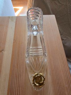 Vintage German lead crystal slipper