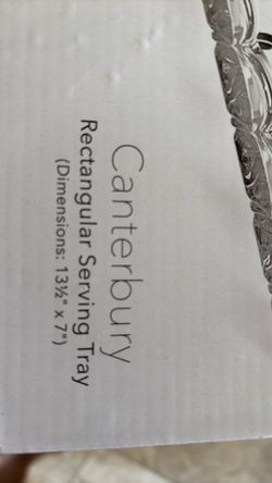 Godinger Rectangular Serving Tray 13 1/2  X  7  Brand new!