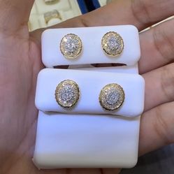 10KT DIAMOND EARRINGS