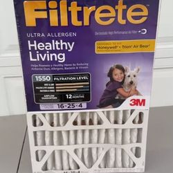 Filtrete Ultra Allergen Air Filter 16x25x4 — New