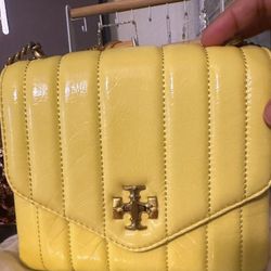 Authentic Tory Burch Yellow Crossbody Bag 