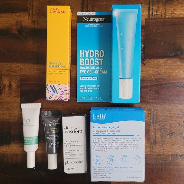 6 Eye Creams Neutrogena Sunday Riley Skyn Belif Philosophy Good Molecules