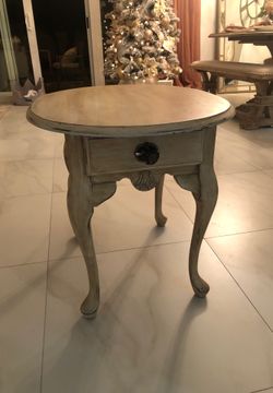 Antique end table