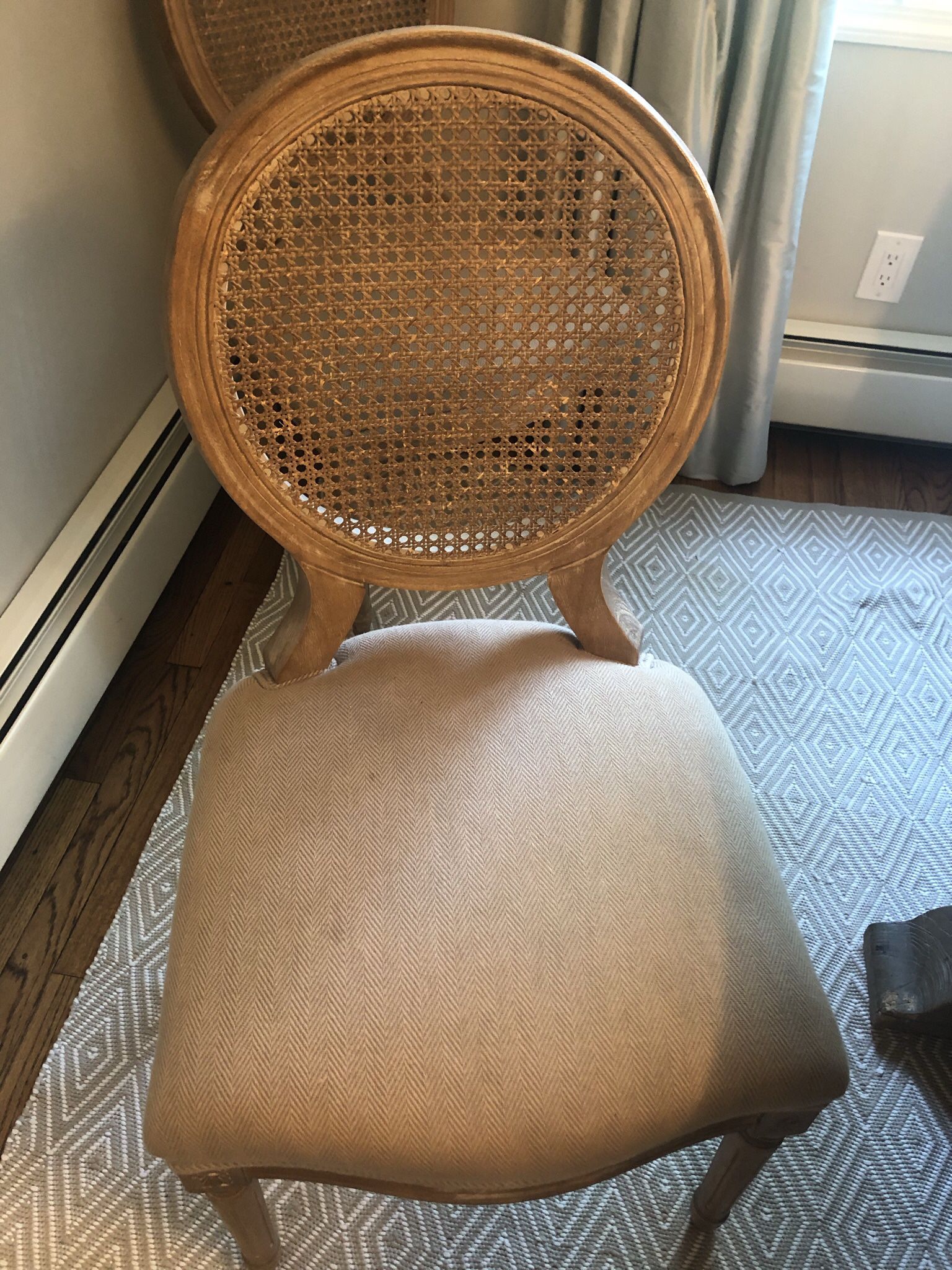 4 Cane back French Chairs 