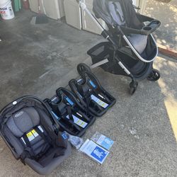 Graco Modes Nest: Stroller and Car Seat w/ 2 bases