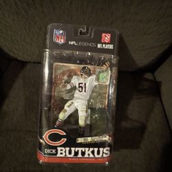 MCFARLANE NFL DICK BUTKUS CHICAGO BEARS LEGENDS 6 CL VERY RARE! NUMBER 795 