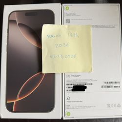 iPhone 16 Pro Max Sealed Box 256T-Mobile locked