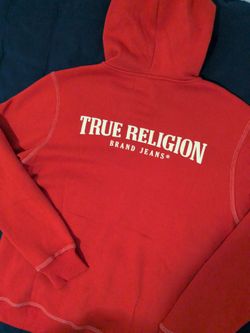 True Religion Brand Jeans Red Hoodie