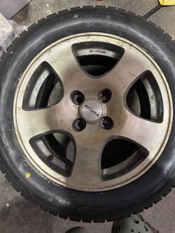 Acura 5-Spoke Alloy Wheel with Bridgestone Tire