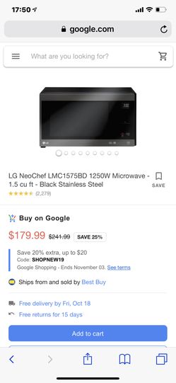 Smart inverter microwave oven