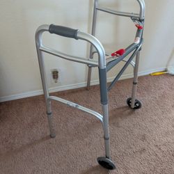 Drive Medal, 2-button Folding Walker With Wheels