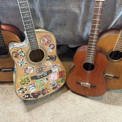 Acoustic guitars Starting at $25-$40