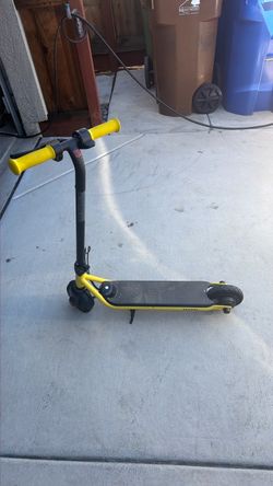 Segway Electric Scooter Yellow and Black