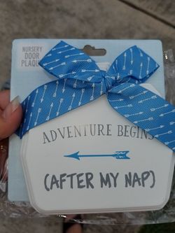 Nursery door placard