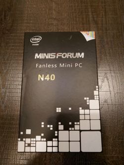 Minisforum N40 Fanless Mini PC Win11 Intel Celeron N4000 4GB 64GB