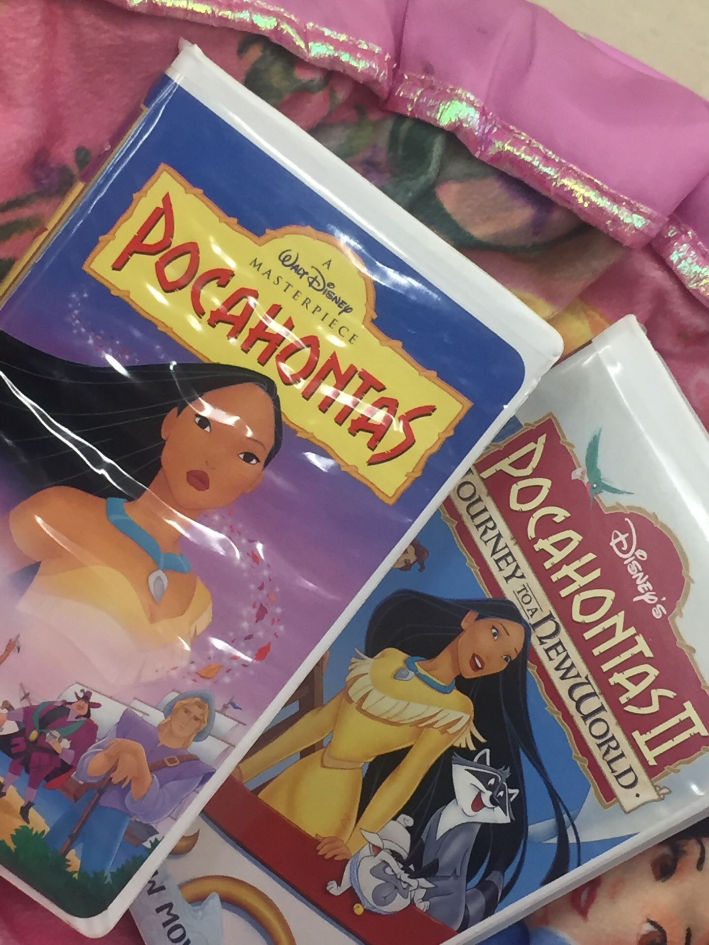 Pocahontas and Pocahontas II Journey to a New World VHS