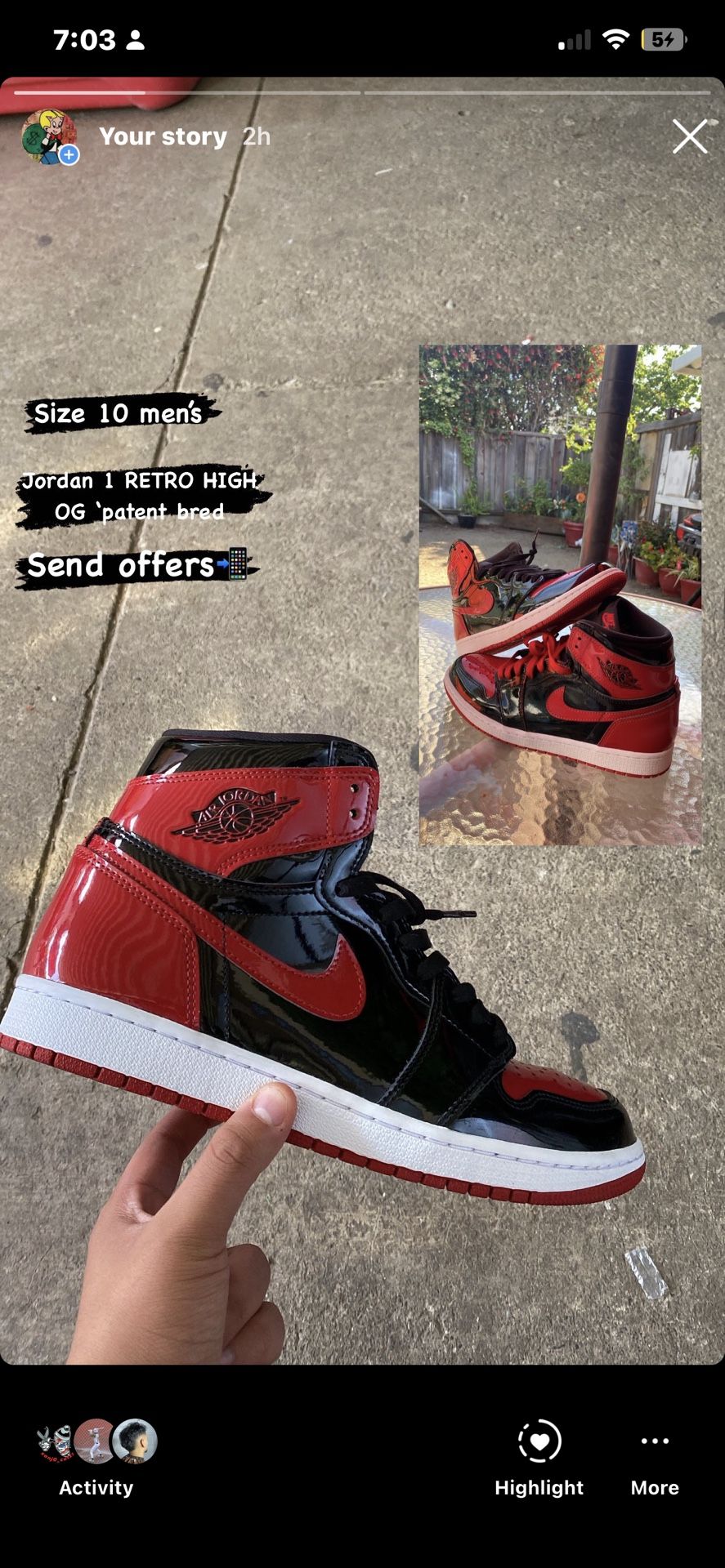 Jordan 1s Retro High OG ‘patent Bred 