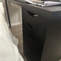 Black Desk With Drawers IKEA