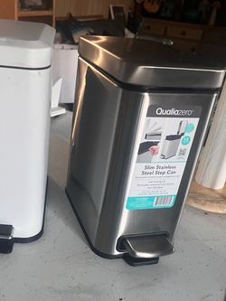 Qualiazero Slim Stainless Steel Step Can