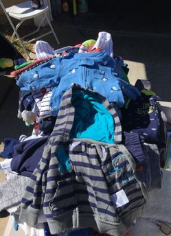 Over 100 pieces of baby boy clothes size 3-9 months. Perfect condition. clean. Carter's. HM, Baby Gap, and old navy