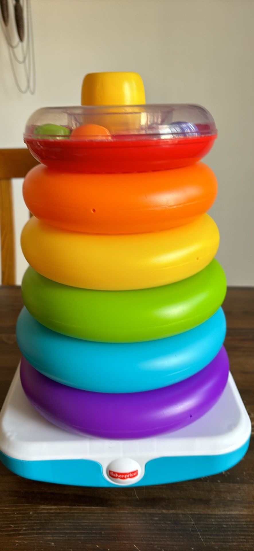 Fisher Price 15” Rock ‘n Stack  Toddler Toy 18-24 month  educational play companion 