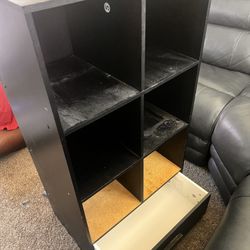 6 Cube Shelve Book Case With Drawer