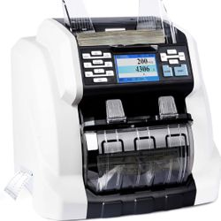 Ribao BCS-160 Money Counter With Counterfeit Detection, Printer, And Bill Sorter