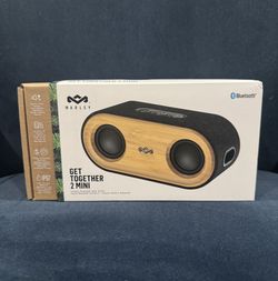 House of Marley Get Together 2 Mini Portable Bluetooth Speaker, Brown, 1 Pack