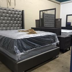 Brand  New Queen Size Bedroom Set$999.financing Available No Credit Needed 