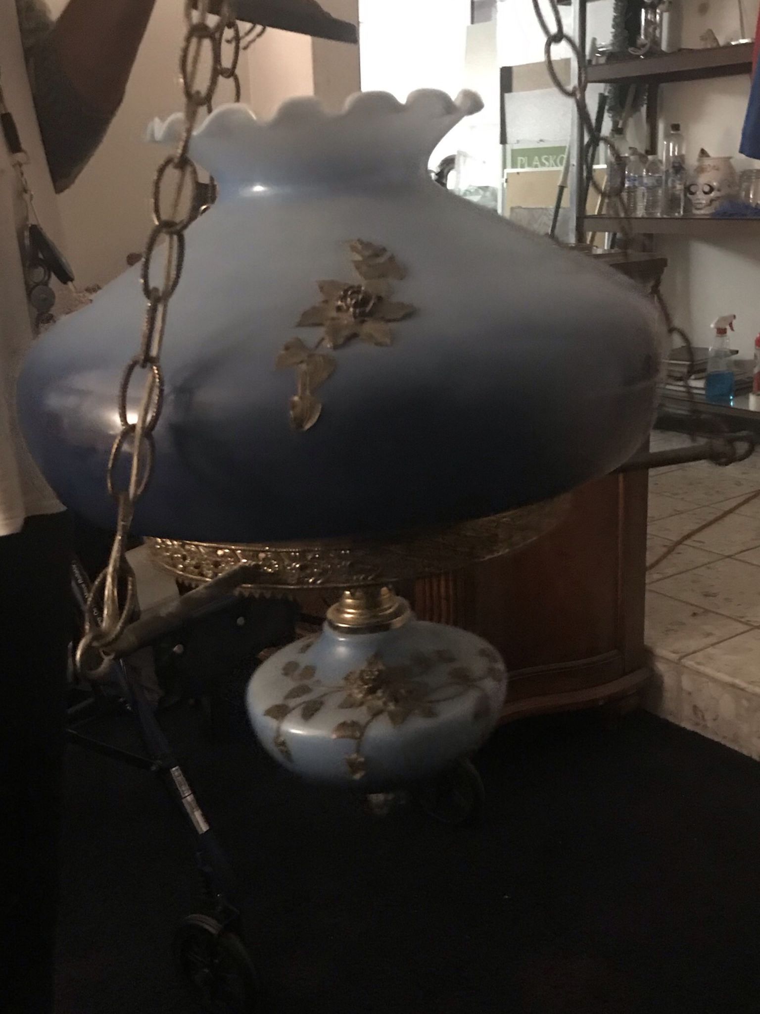 Vintage Hurricane Hanging Lamp