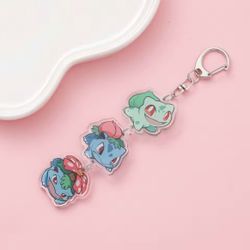 Grass Starter Evolution Acrylic Keychain ✨