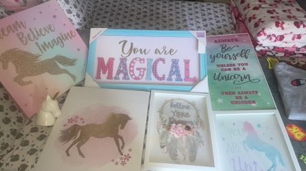Unicorn Frames All Five with pencil holder