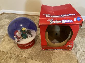Brand New Light Up Large Christmas Snow Globe 