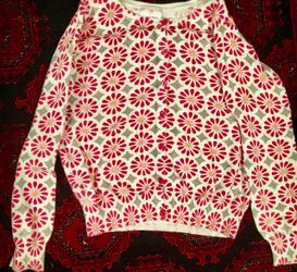 Hanna andersson 140 US 10 girls cardigan sweater floral flower print