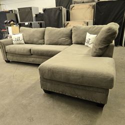 *Same Day Delivery Available!* 
Nailhead Chaise Sectional 