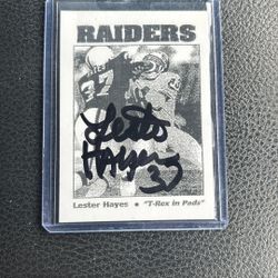 Sign Lester Hayes Card