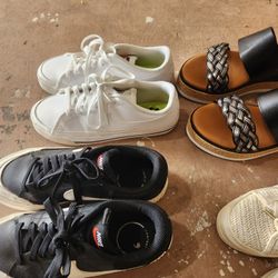 Four Pairs Of Womans Shoes Size 6