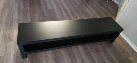 Black Low-Profile TV Stand Media Console