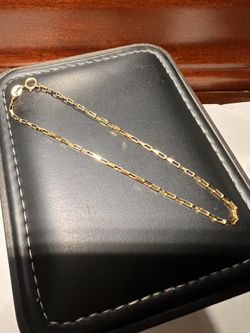 PURE 14K YELLOW GOLD BRACELET REAL GOLD SIZE 7 INCHES LONG