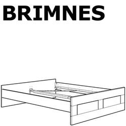 Queen Size Black IKEA Brimnes Bed Frame